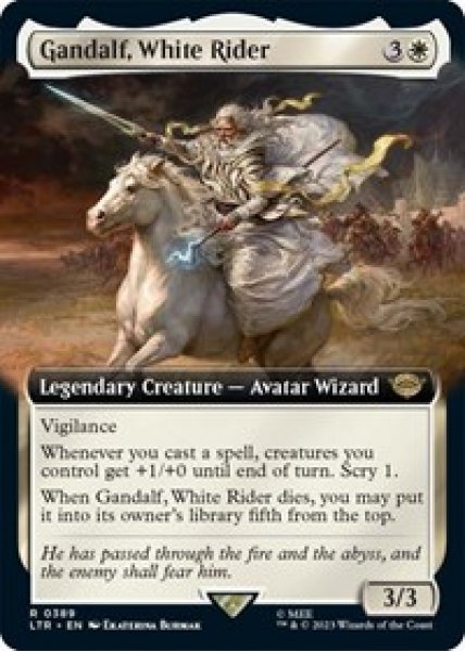 Gandalf, White Rider (Extended Art) - Foil