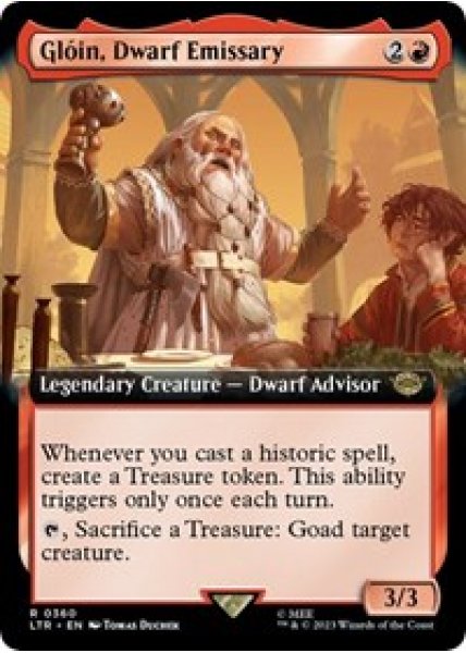 Gloin, Dwarf Emissary (Extended Art) - Foil