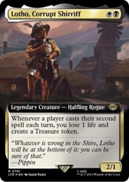 Lotho, Corrupt Shirriff (Extended Art) (Surge Foil) Foil