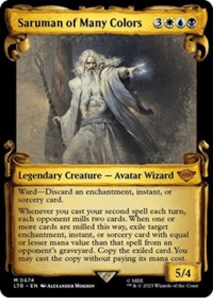 Saruman of Many Colors (Showcase Scrolls) Foil