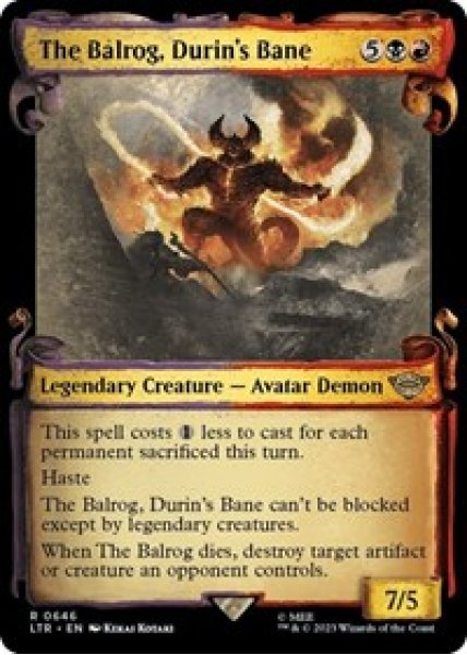 The Balrog, Durin's Bane (Showcase Scrolls) Foil