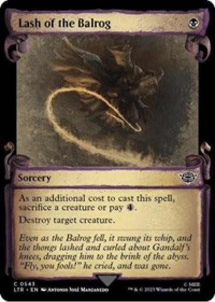 Lash of the Balrog (Showcase Scrolls) Foil