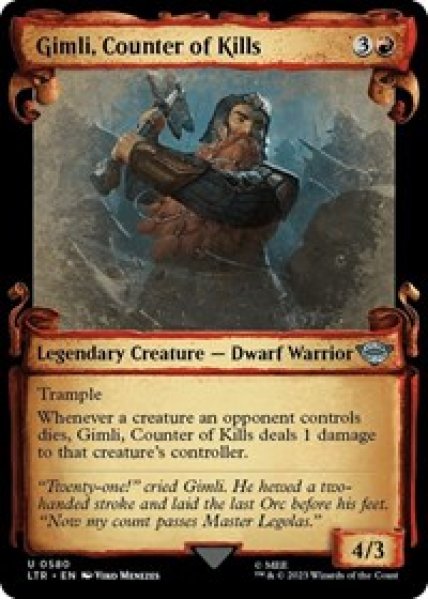 Gimli, Counter of Kills (Showcase Scrolls) Foil