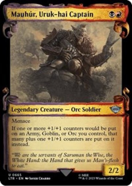 Mauhur, Uruk-hai Captain (Showcase Scrolls) Foil