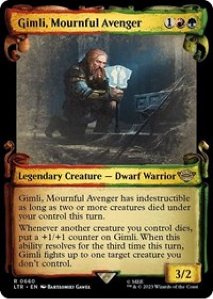 Gimli, Mournful Avenger (Showcase Scrolls) Foil