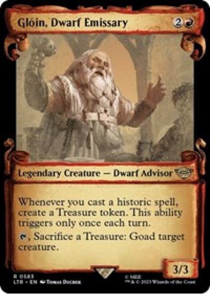 Gloin, Dwarf Emissary (Showcase Scrolls) Foil