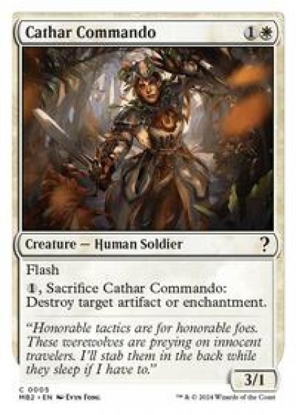 Cathar Commando (White Border)