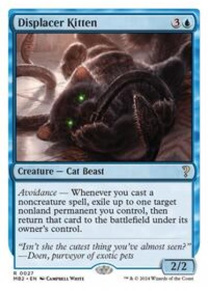 Displacer Kitten (White Border)