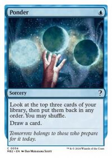 Ponder (White Border)