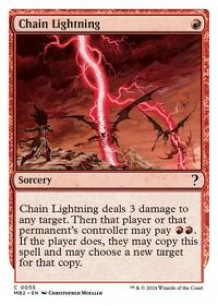 Chain Lightning (White Border)