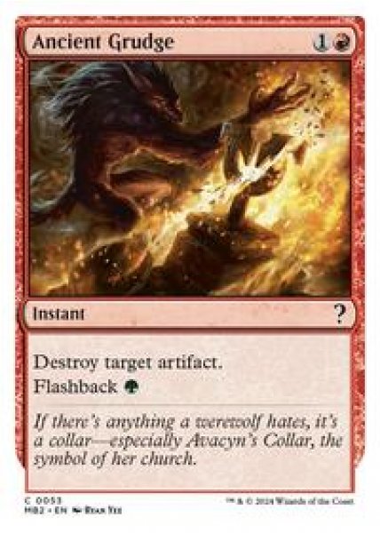 Ancient Grudge (White Border)