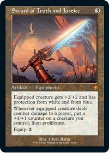 Sword of Truth and Justice (Retro Frame) - Foil