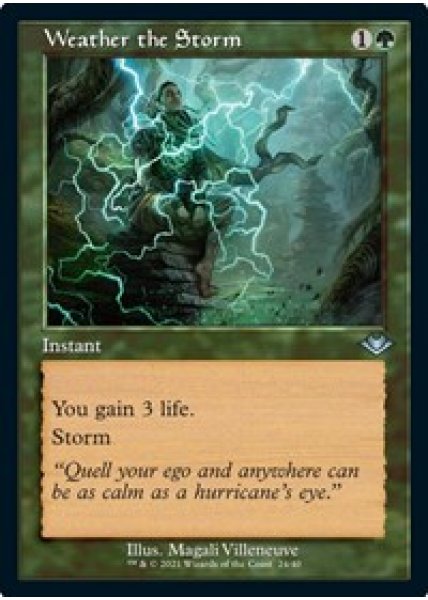 Weather the Storm (Retro Frame) - Foil