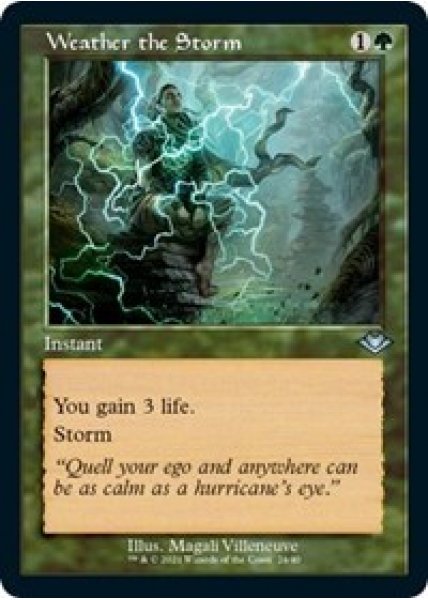 Weather the Storm (Retro Frame) (Foil Etched) - Foil