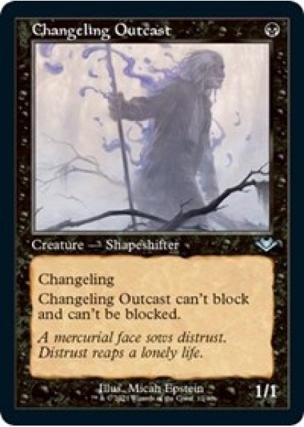 Changeling Outcast (Retro Frame) (Foil Etched) - Foil