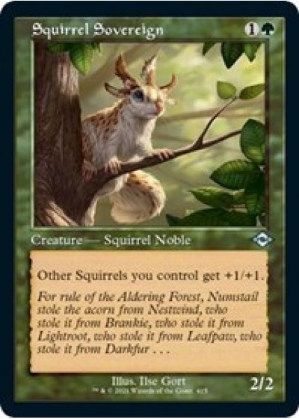 Squirrel Sovereign (Retro Frame) - Foil