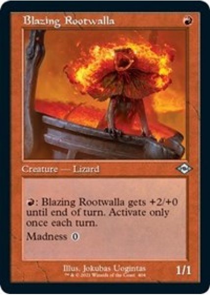 Blazing Rootwalla (Retro Frame) (Foil Etched) - Foil