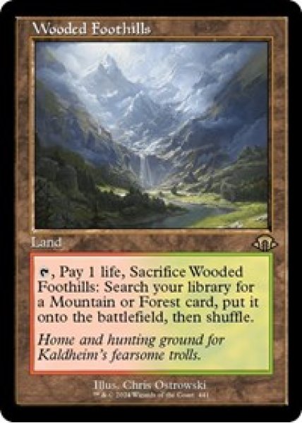 Wooded Foothills (Retro Frame) Foil