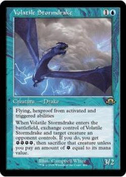 Volatile Stormdrake (Retro Frame) Foil