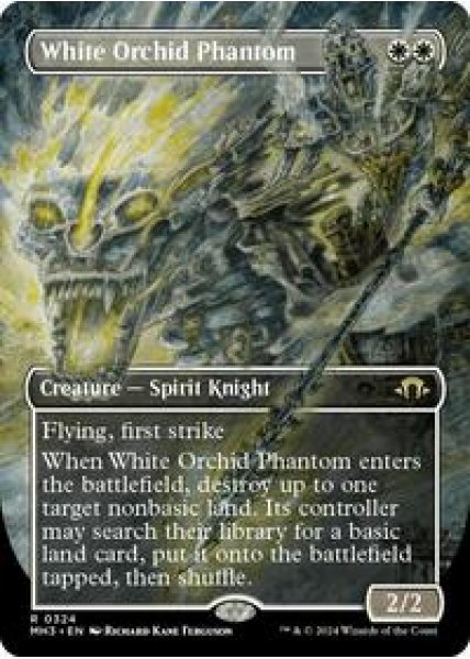 White Orchid Phantom (Borderless) Foil