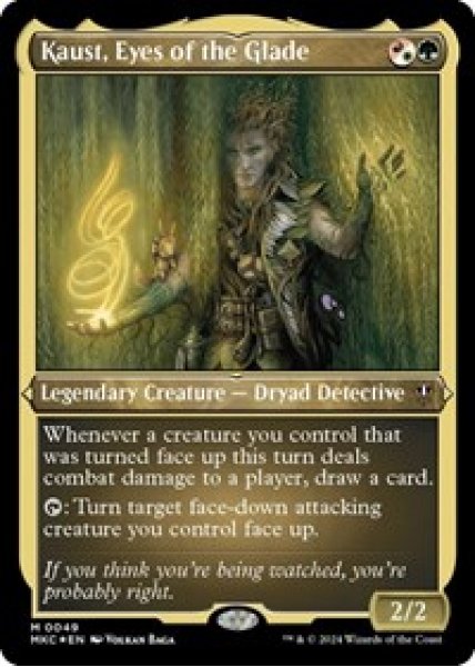 Kaust, Eyes of the Glade (Display Commander) - Thick Stock Foil