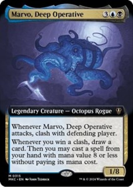 Marvo, Deep Operative (Extended Art) Foil