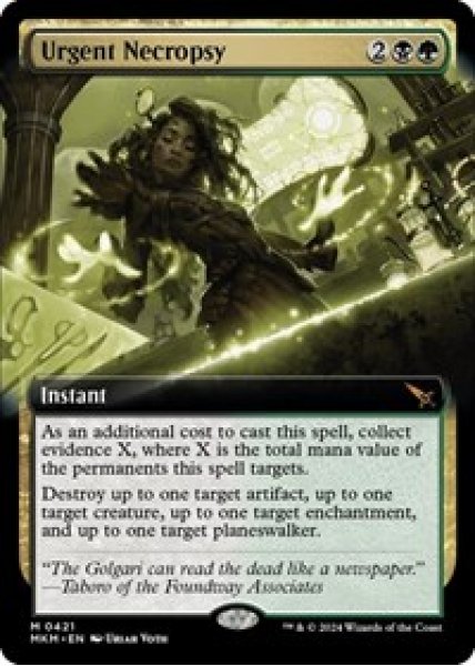 Urgent Necropsy (Extended Art) Foil