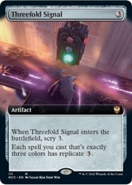 Threefold Signal (Extended Art) - Foil