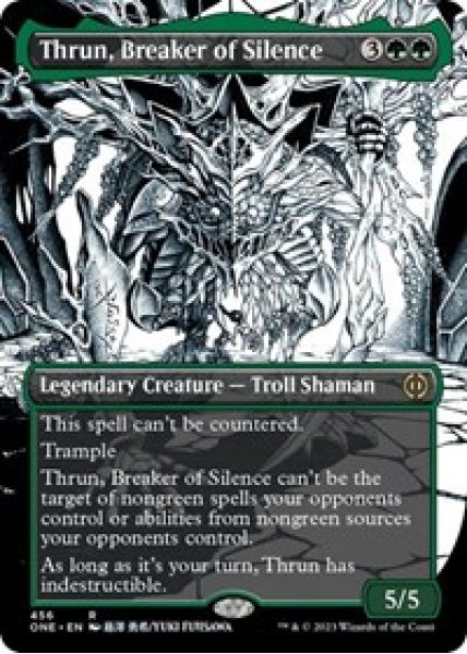 Thrun, Breaker of Silence (Borderless) (Step-and-Compleat Foil) - Foil