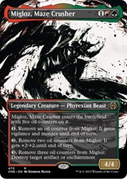 Migloz, Maze Crusher (Showcase) (Step-and-Compleat Foil) - Foil