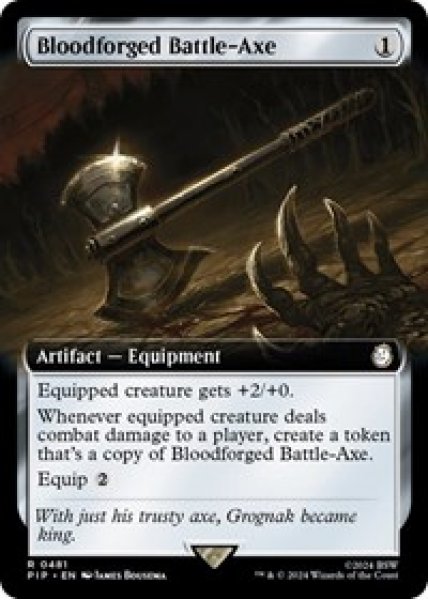 Bloodforged Battle-Axe (Extended Art)