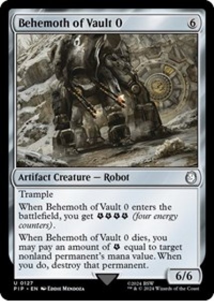 Behemoth of Vault 0 Foil