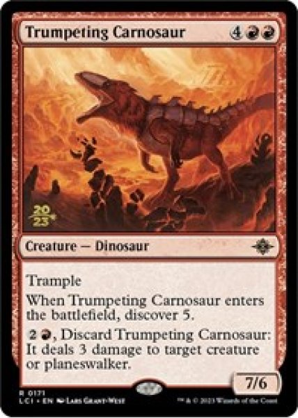 Trumpeting Carnosaur Foil