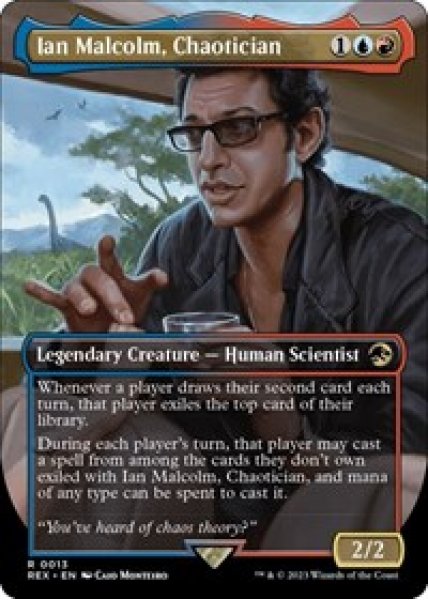 Ian Malcolm, Chaotician (Borderless) Foil