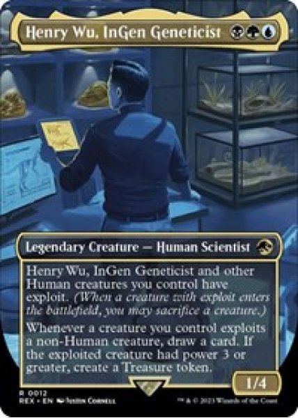 Henry Wu, InGen Geneticist (Borderless) Foil