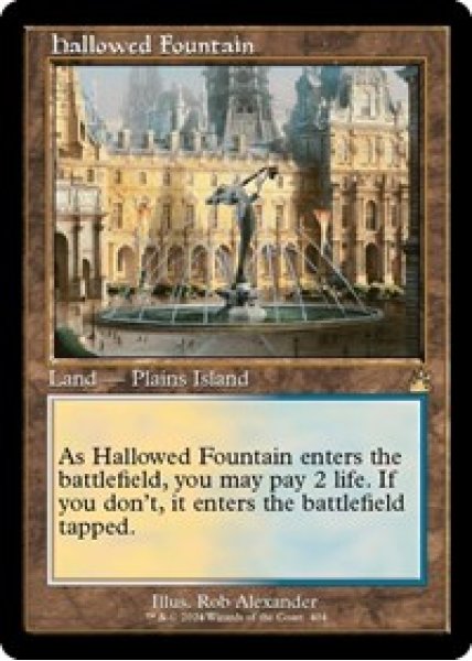 Hallowed Fountain (Retro Frame) Foil