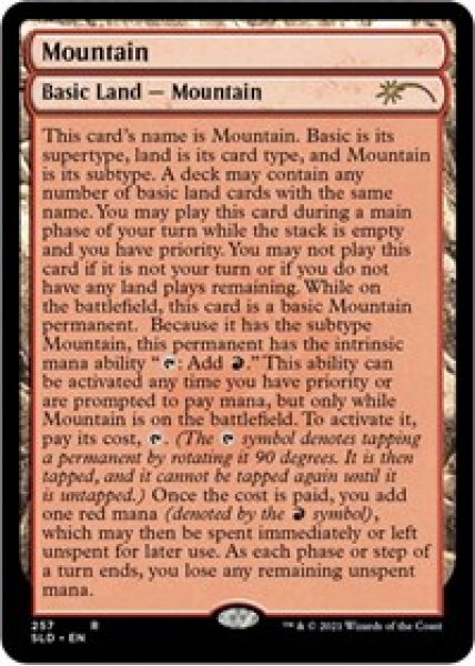 Mountain (257) (Full-Text Lands) - Foil