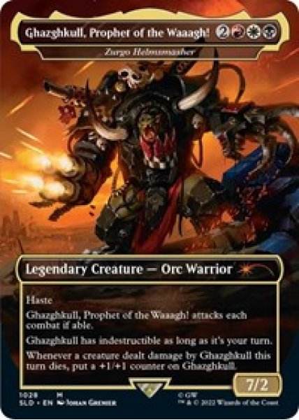 Ghazghkull, Prophet of the Waaagh! - Zurgo Helmsmasher (Borderless)