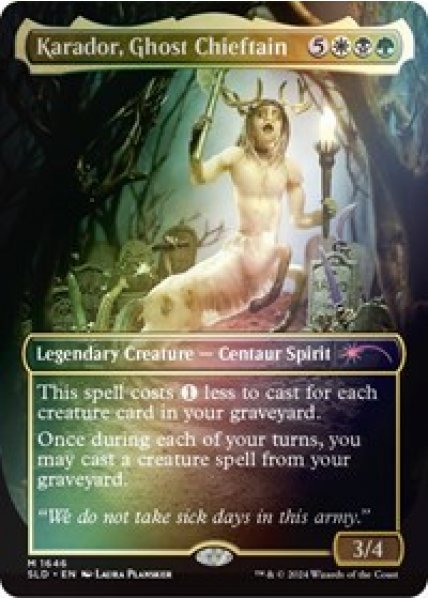 Karador, Ghost Chieftain (Rainbow Foil) Foil