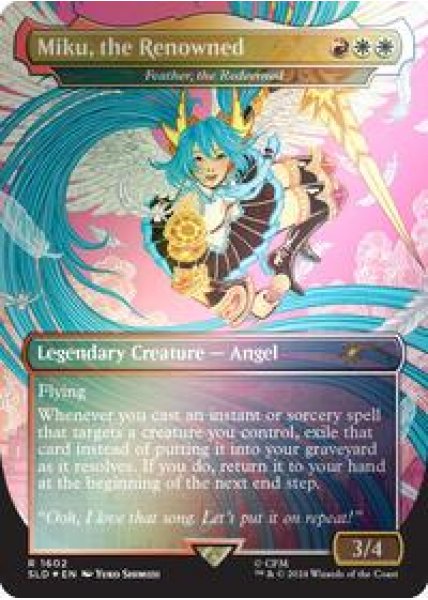 Miku, the Renowned - Feather, the Redeemed (Rainbow Foil) Foil