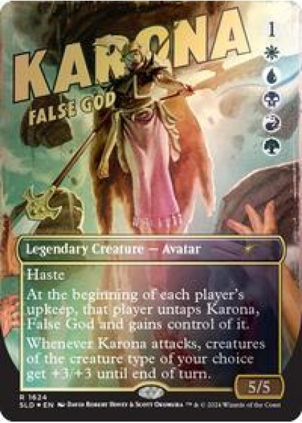 Karona, False God (Rainbow Foil) Foil