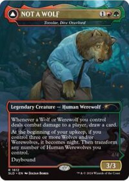 NOT A WOLF - Tovolar, Dire Overlord Foil