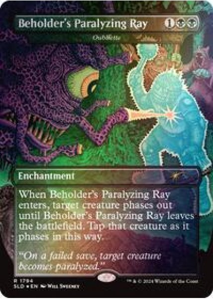 Beholder's Paralyzing Ray - Oubliette (Rainbow Foil) Foil