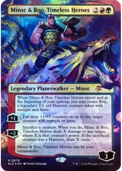 Minsc & Boo, Timeless Heroes (Rainbow Foil) Foil