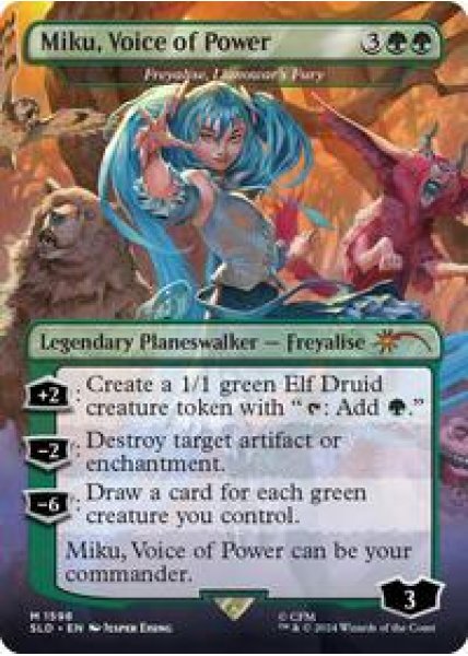 Miku, Voice of Power - Freyalise, Llanowar's Fury