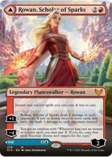 Rowan, Scholar of Sparks (Borderless) - Foil