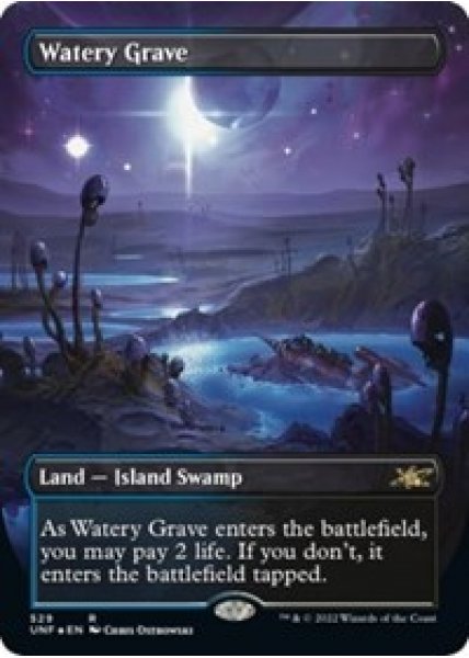 Watery Grave (Borderless) (Galaxy Foil) - Foil