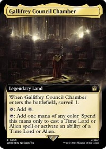 Gallifrey Council Chamber (Extended Art) (Surge Foil) Foil