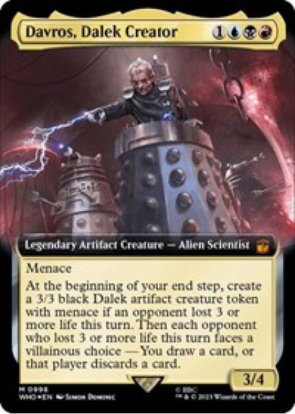 Davros, Dalek Creator (Extended Art) (Surge Foil) Foil