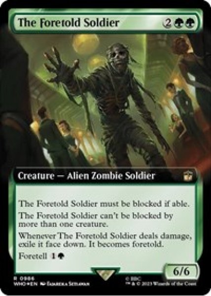 The Foretold Soldier (Extended Art) (Surge Foil) Foil